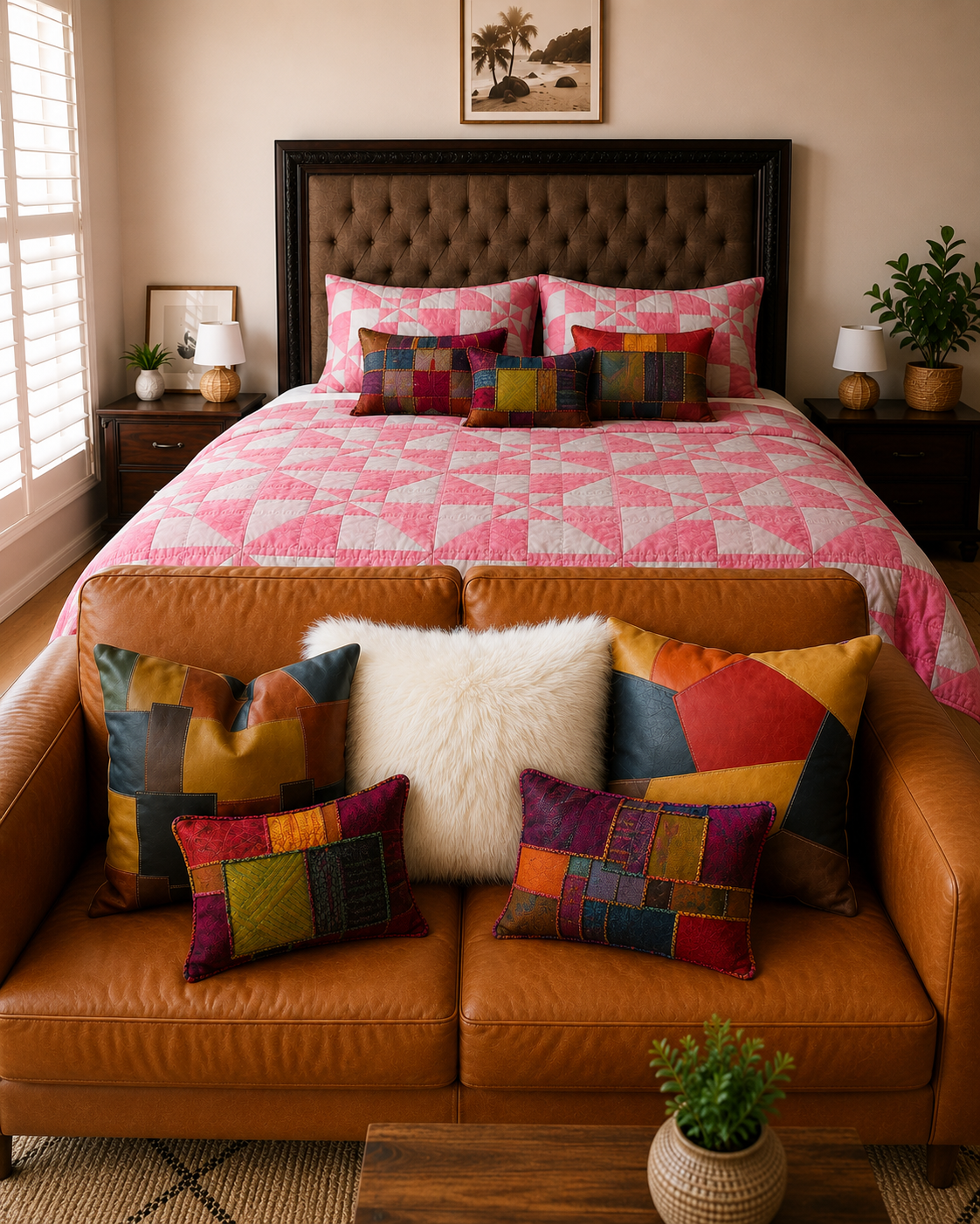 Anees Art bedsheets and cushions
